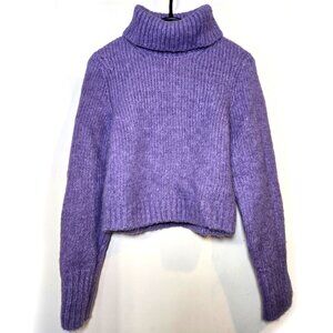 & Other Stories Alpaca Wool Blend Cropped Turtleneck Sweater